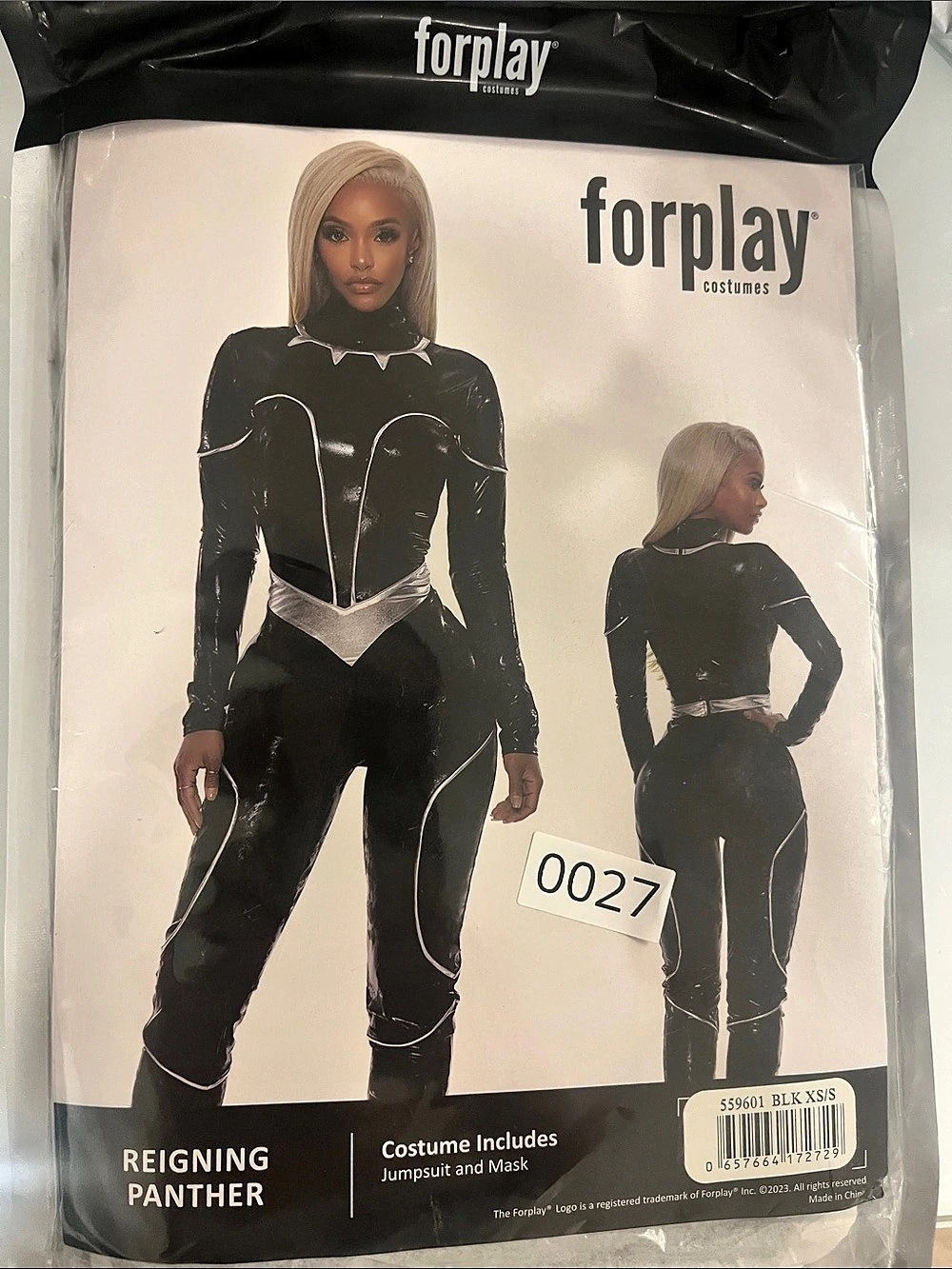 Forplay Reigning Panther Sexy Character Costume Black & Silver XS/S Costume